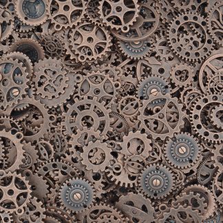 Mixed Pack 16 Steampunk Cogs - Red Copper