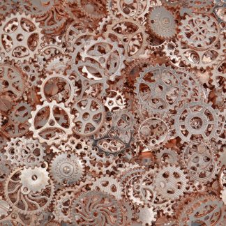 Mixed Pack 17 Steampunk Cogs - Light Copper