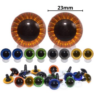 23mm Mixed Owl Eyes with Plastic Backs
