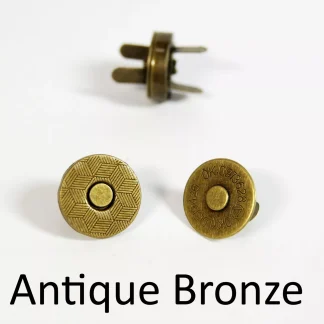 Antique Brass Magnetic Snap Fasteners