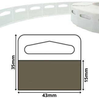 Delta Slot 35mm x 43mm Self Adhesive Hang Tabs