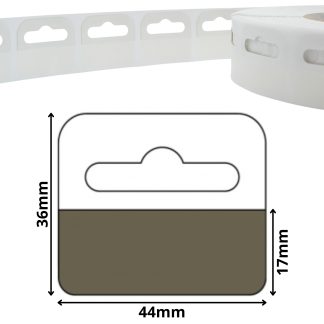 Euro Slot 36mm x 44mm Flexi Tab Self Adhesive Hang Tabs