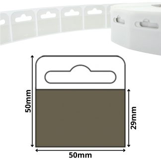 Euro Slot 50mm x 50mm HD Self Adhesive Hang Tabs