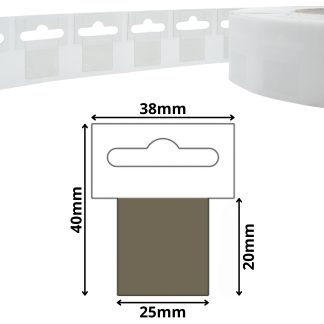 Euro Slot T-Shape 40mm x 25mm Self Adhesive Hang Tabs