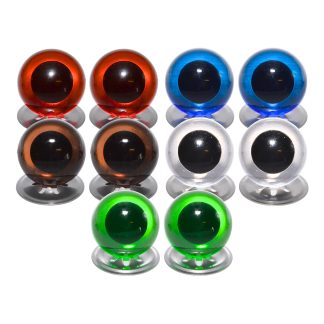 Transparent Mixed Eyes Metal Backs