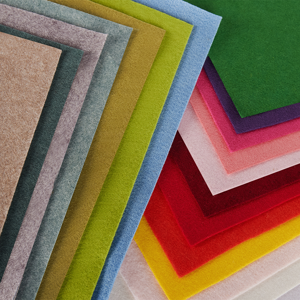 Bright Pink (Col 21) Felt by Oscar & Ivy - Wool Viscose Blend - Image 5