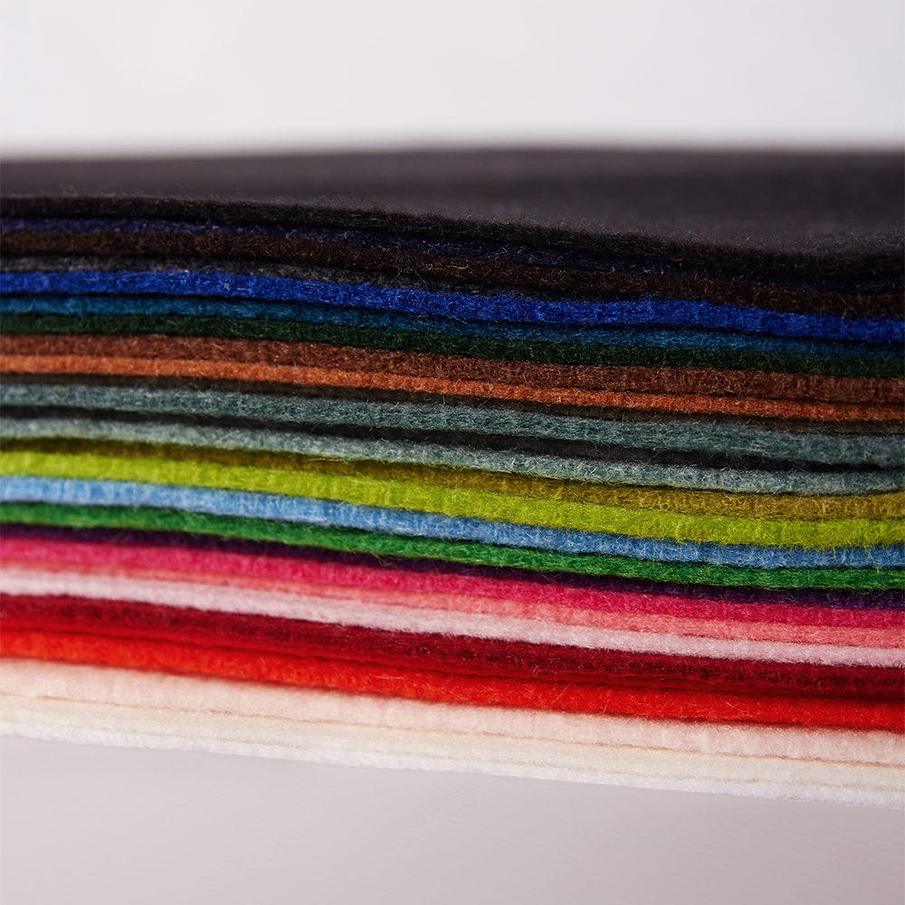 Bright Pink (Col 21) Felt by Oscar & Ivy - Wool Viscose Blend - Image 6