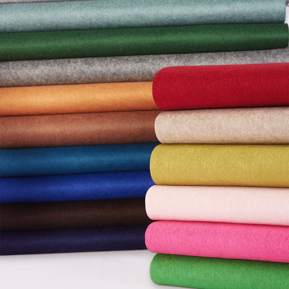 Bright Pink (Col 21) Felt by Oscar & Ivy - Wool Viscose Blend - Image 4