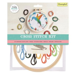 Hummingbird 7”/18cm Cross Stitch Kit - Simply Make by DoCrafts - DSM106182