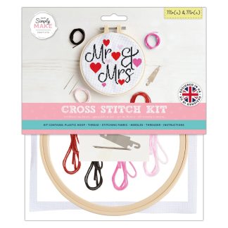 Mr(s) & Mr(s) 7”/18cm Cross Stitch Kit - Simply Make by DoCrafts - DSM106261