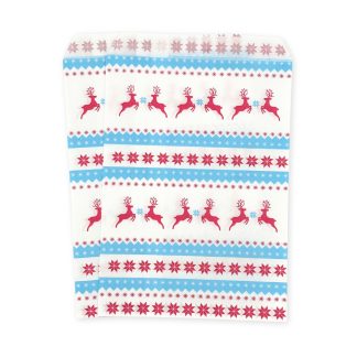 5" x 7" Jolly Reindeer Paper Sweet Party Bags
