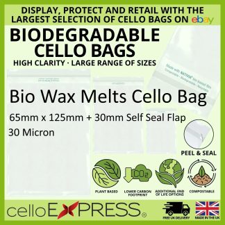 Biodegradable Cello Bags - Wax Melts