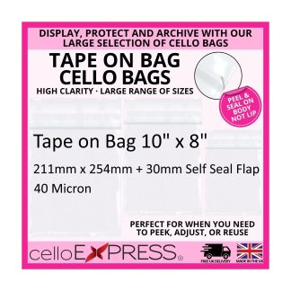 Tape on Bag 10" x 8" - 211mm x 254mm
