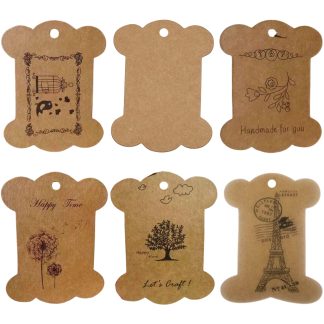 Kraft Ribbon Card Bobbins