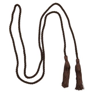 Dark Brown (E19) Double-Ended Tasselled Cord - Chainette Tassels