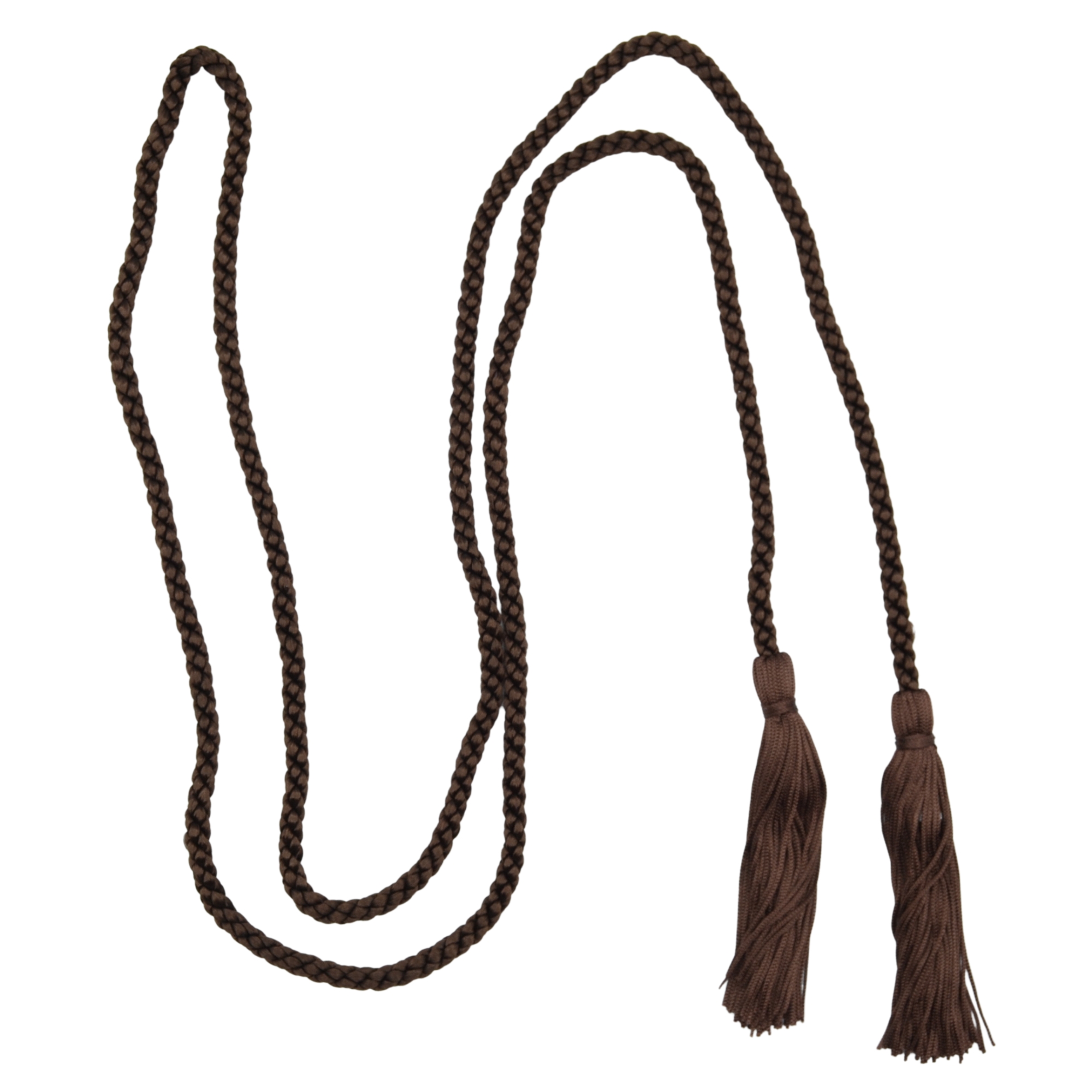 Dark Brown (E19) Double-Ended Tasselled Cord - Chainette Tassels