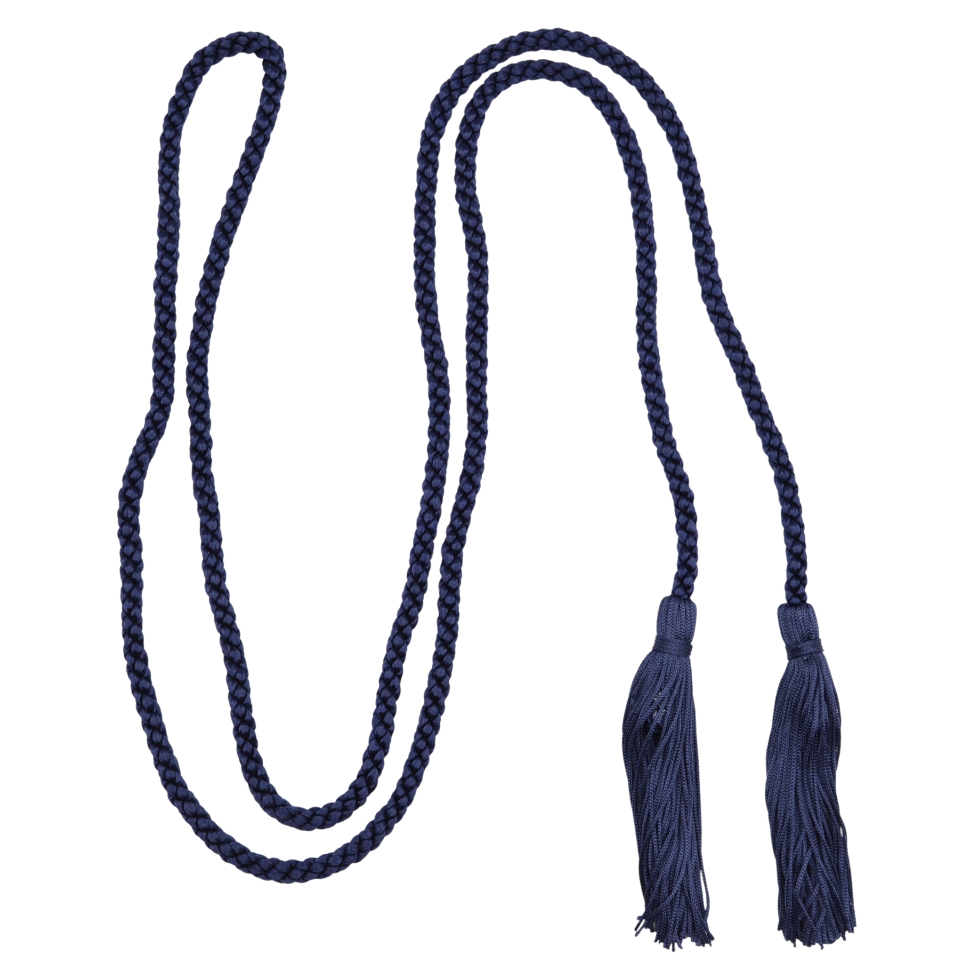 Navy Blue (509) Double-Ended Tasselled Cord - Chainette Tassels