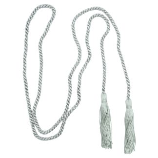 Silver (5707) Double-Ended Tasselled Cord - Chainette Tassels