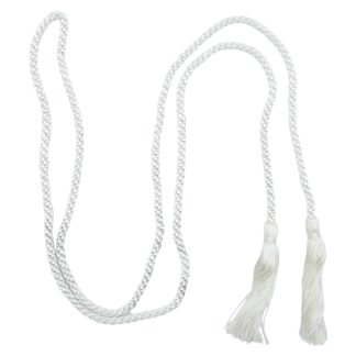 White (2) Double-Ended Tasselled Cord - Chainette Tassels