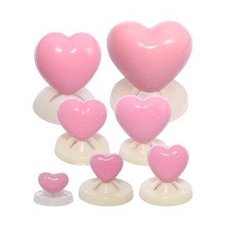 Baby Pink Heart Noses with Plastic Backs