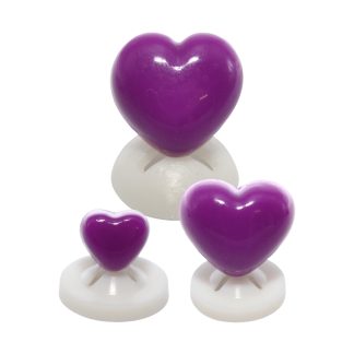 Purple Heart Noses with Plastic Backs