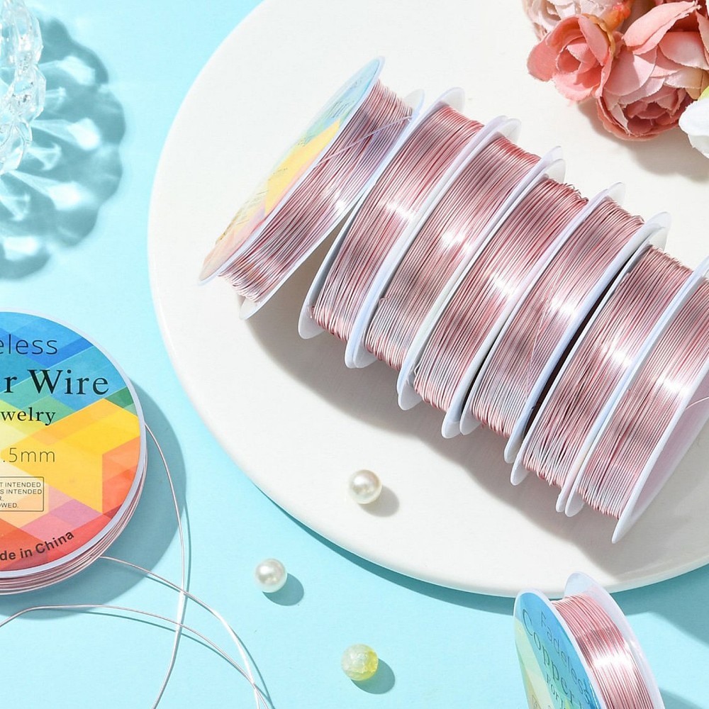 Pack of 1 - Pink 0.5mm x 8m Copper Wire - Image 2