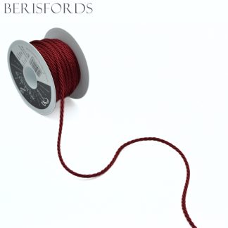 Burgundy (405) Barley Twisted Cord - Berisfords