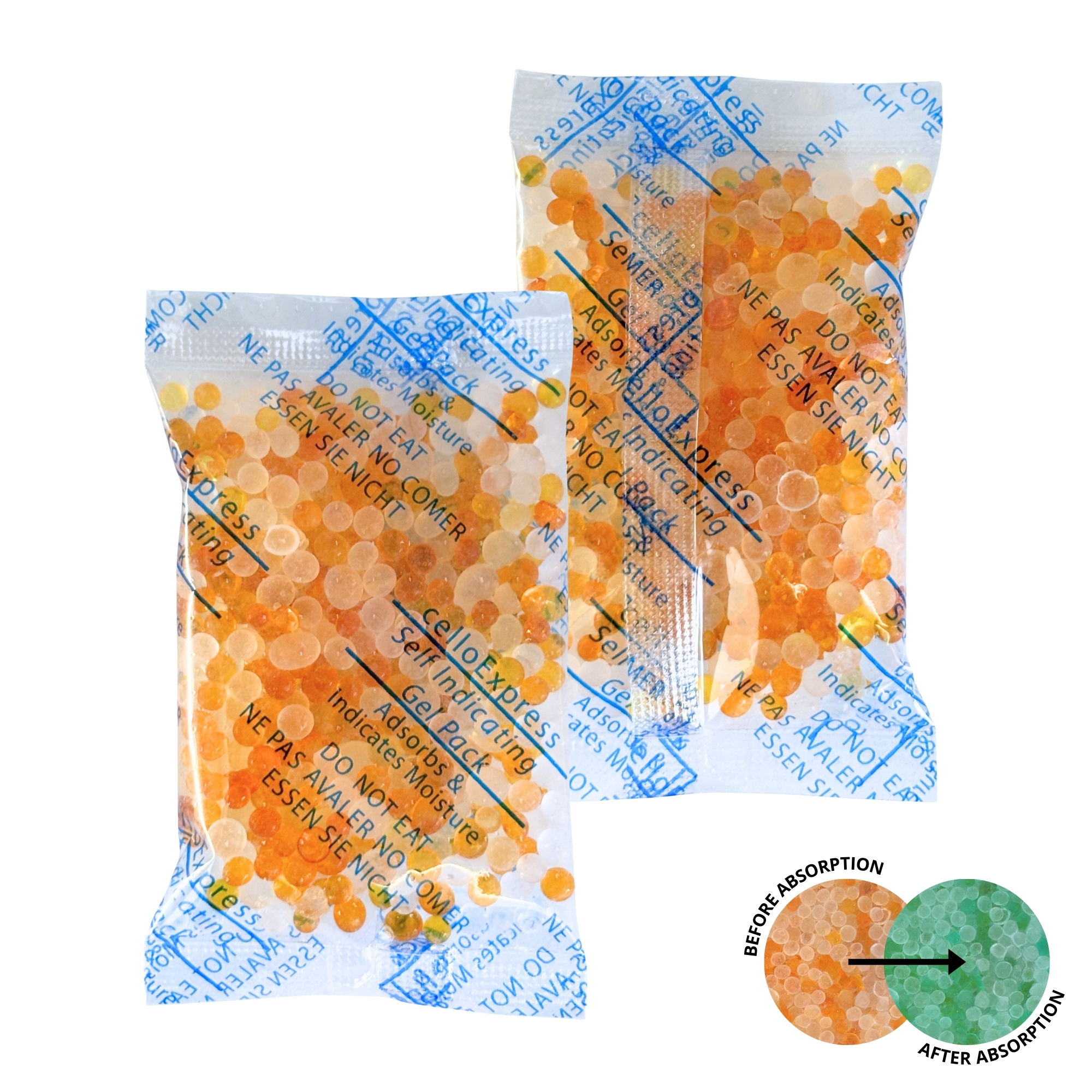 10g Self Indicating Silica Gel Desiccant Sachets