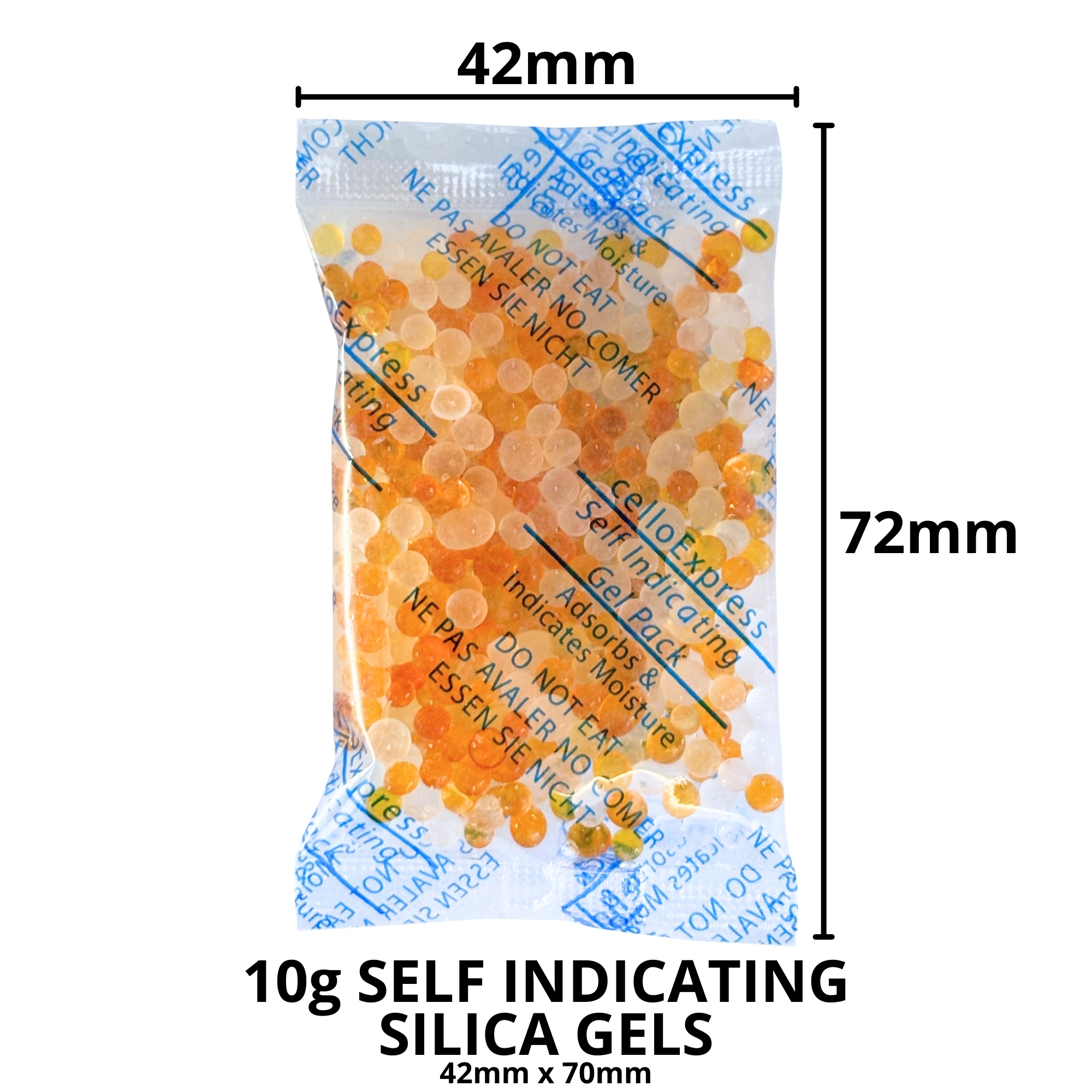 10g Self Indicating Silica Gel Desiccant Sachets - Image 2