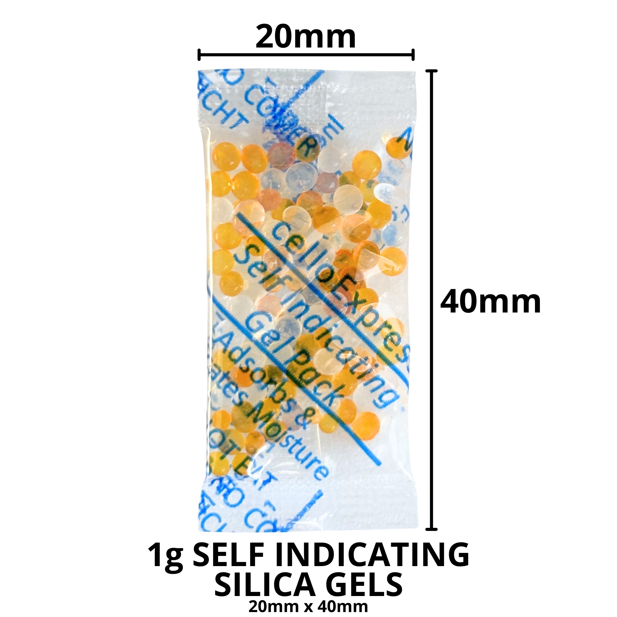 1g Self Indicating Silica Gel Desiccant Sachets - Image 2