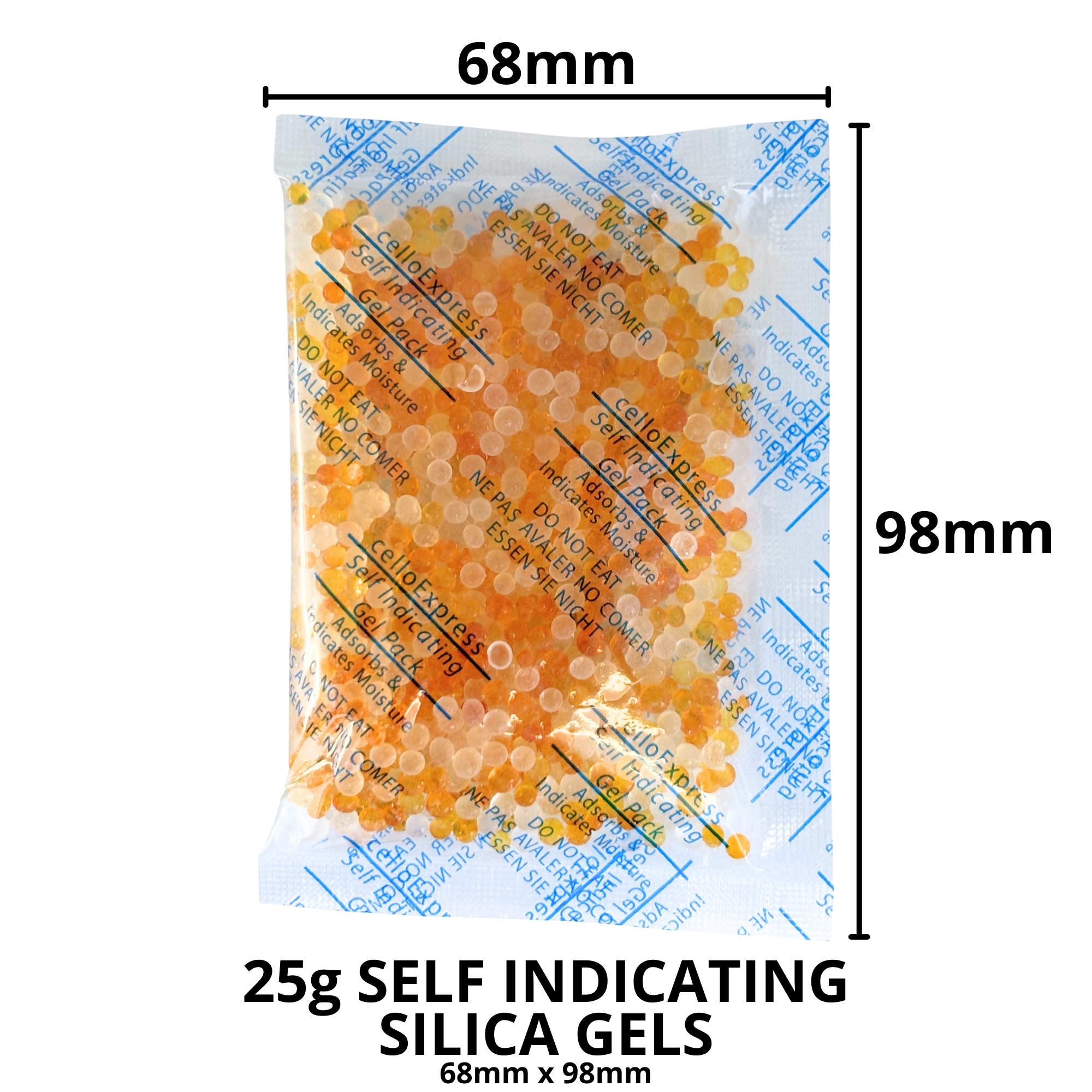 25g Self Indicating Silica Gel Desiccant Sachets - Image 2