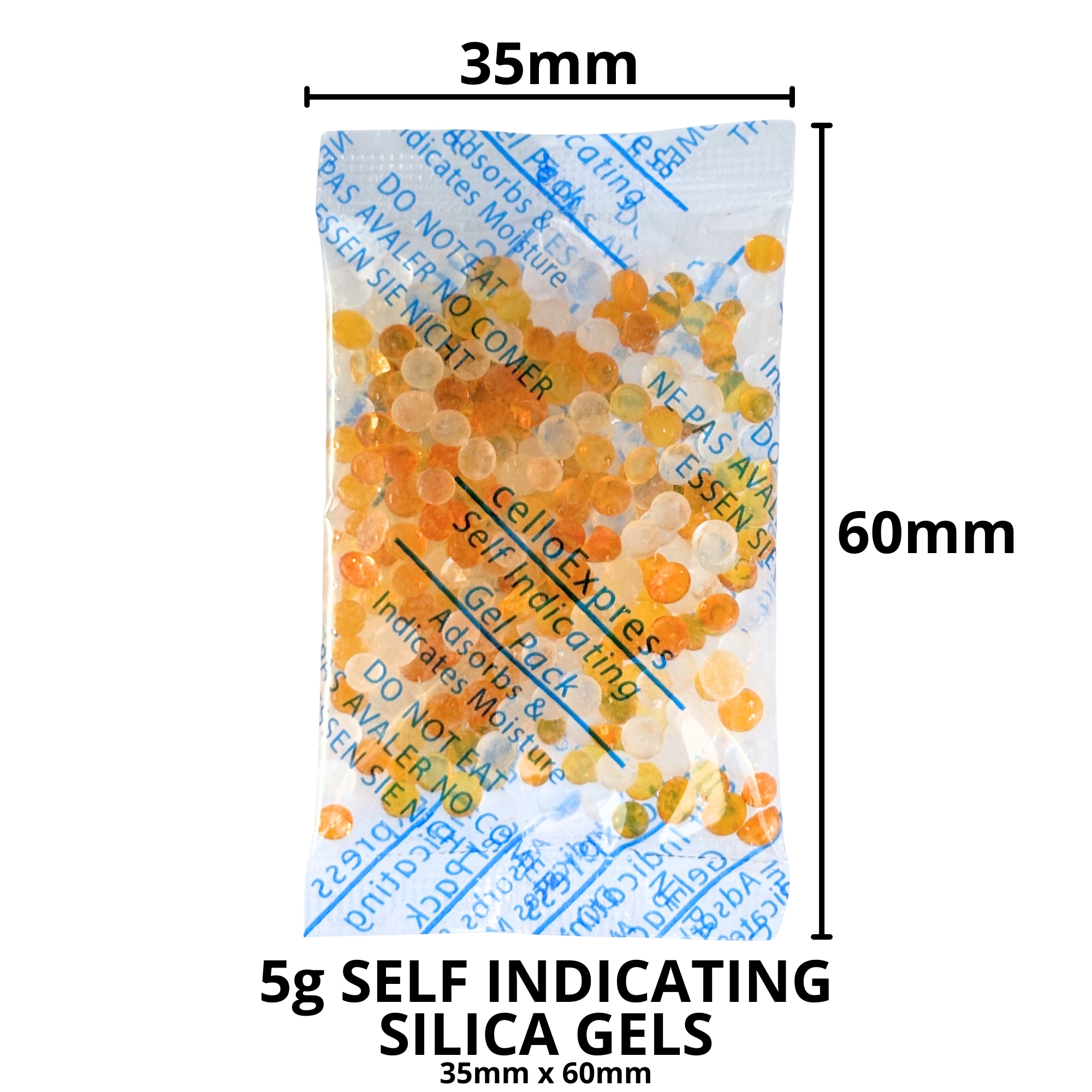5g Self Indicating Silica Gel Desiccant Sachets - Image 2