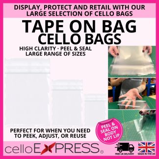 Tape on Bag Cello Bags