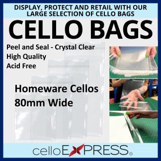 80mm Wide Cello Bags