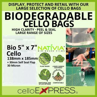 Bio Cello Bags - 5 x 7