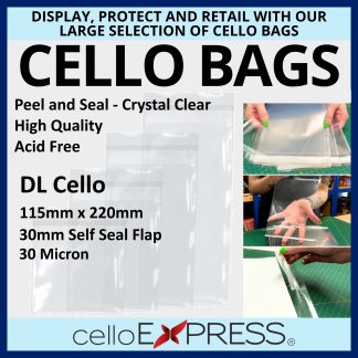 DL Cellophane Card Bag - 115mm x 220mm
