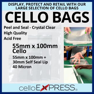 55mm x 100mm Cellophane Bag