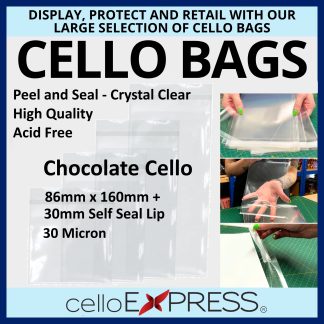 Chocolate Bar Cellophane - 86mm x 160mm