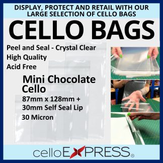Mini Chocolate Bar Cellophane - 87mm x 128mm