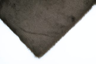 Dark Brown Rabbit Fur Fabric 15mm Pile - Various Lengths - Fake Fur Toy Making