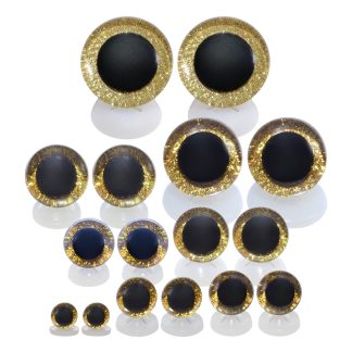3D Gold Glitter Eyes