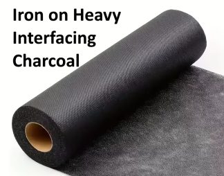 Iron on Fusible Interfacing - Heavy (HFUS) - 75cm Wide Black