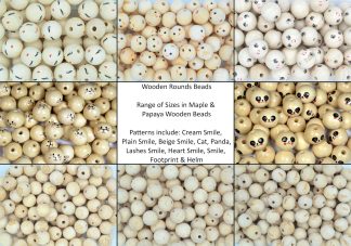Wooden Printed Beads