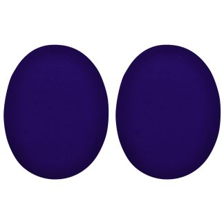 Blue Faux Suede Elbow Patches - 140mm x 110mm Iron-On Patch