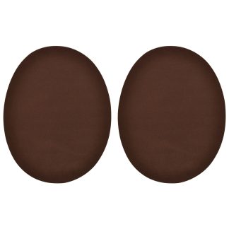 Brown Faux Suede Elbow Patches - 140mm x 110mm Iron-On Patch