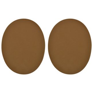 Coffee Brown Faux Suede Elbow Patches - 140mm x 110mm Iron-On Patch