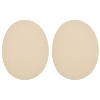 Cream Faux Suede Elbow Patches - 140mm x 110mm Iron-On Patch