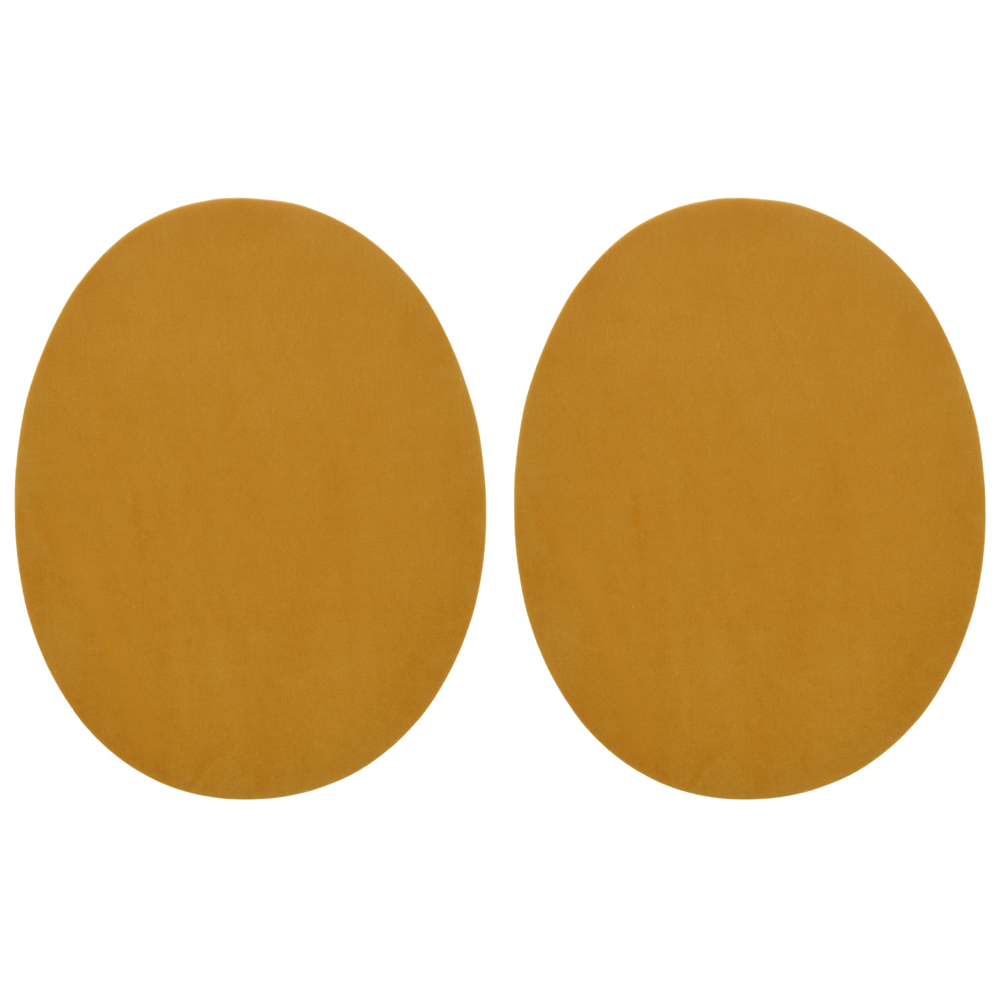Gold Faux Suede Elbow Patches - 140mm x 110mm Iron-On Patch