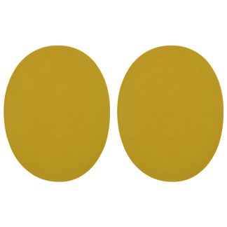 Mustard Faux Suede Elbow Patches - 140mm x 110mm Iron-On Patch