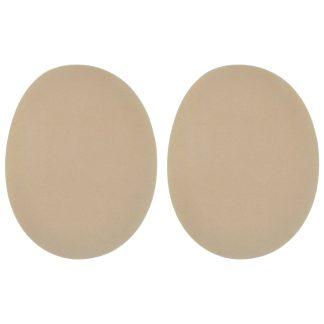 Nude Faux Suede Elbow Patches - 140mm x 110mm Iron-On Patch